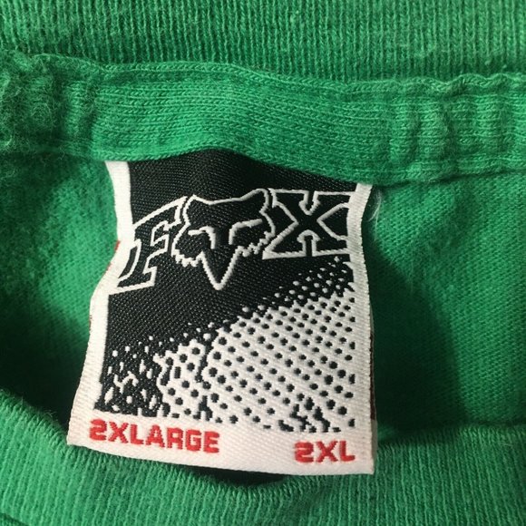 #DD Fox Riders T-Shirt Mens XL Moto green Short Sleeve Shirt 2xl motocross - Picture 10 of 10